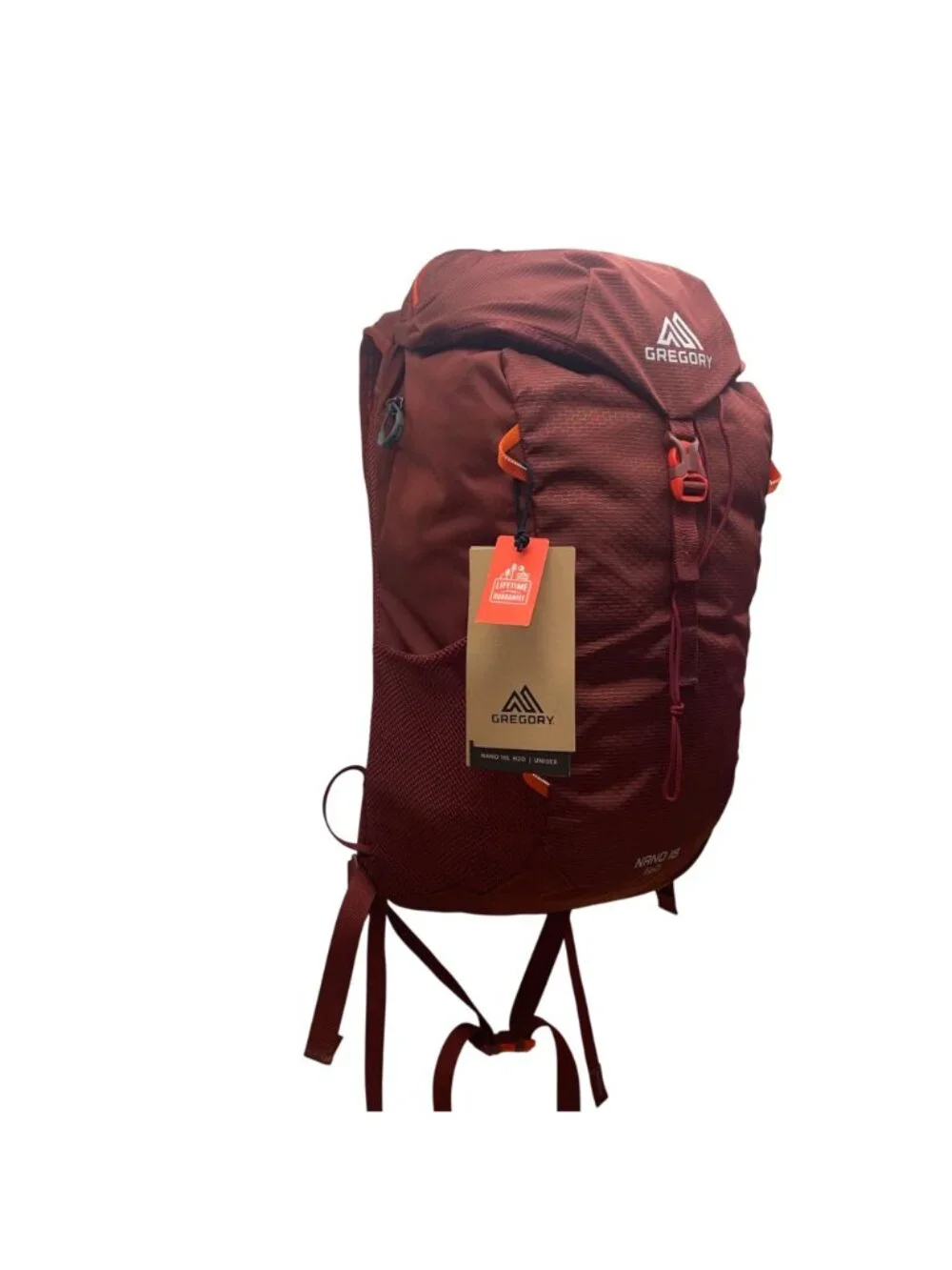 Gregory Unisex Red Nylon With Reservoir Nano 18 H2O Hydration Backpack 3L